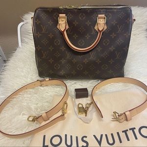 *NEW* LV Speedy Bandouliere 30 Monogram